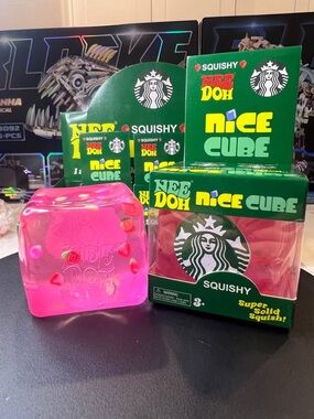 Starbucks Pink Strawberry Acai Lemonade Squishy Needoh Nice Ice Cube